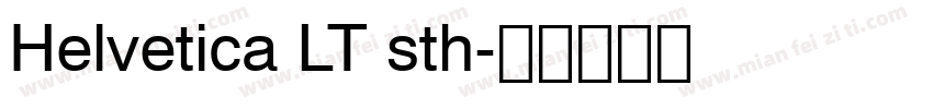 Helvetica LT sth字体转换